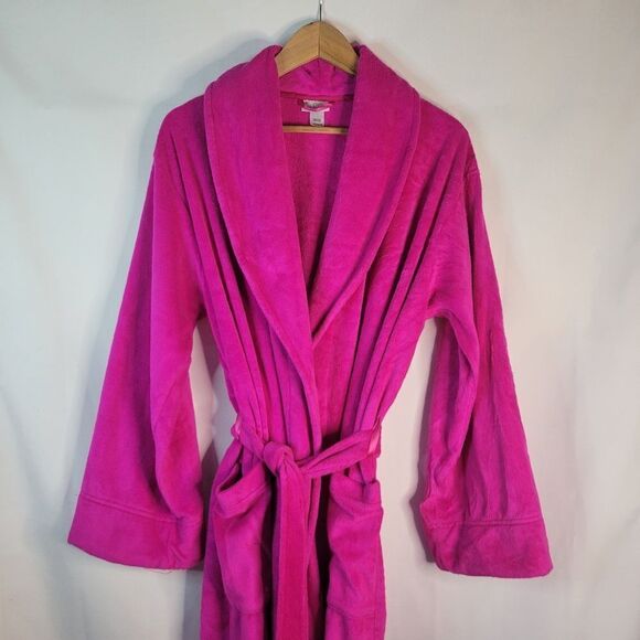 La Senza Fuschsia Plush Bathrobe - Picture 13 of 15